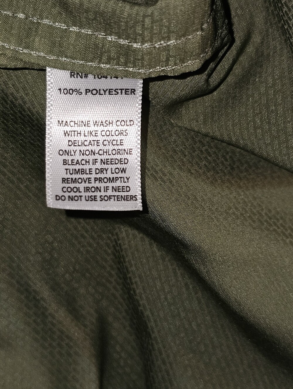 Field & Stream Shirt Mens Large Green Button Down Fisherman Utility Fishing Sz L - Picture 11 of 12